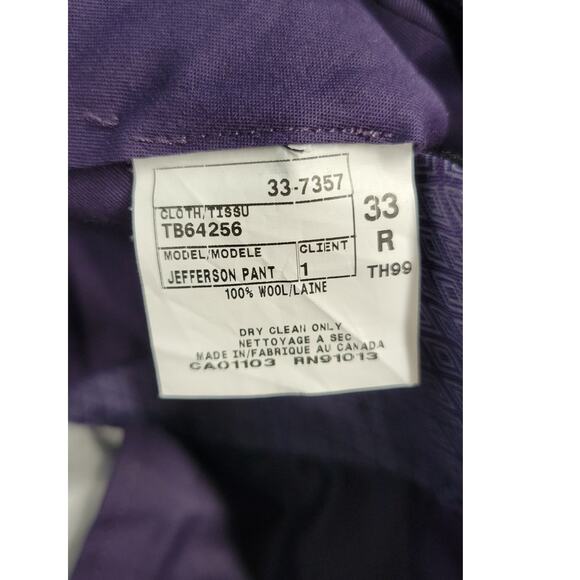 Ted Baker London Mens Black Jefferson Dress Pants 33R - Picture 9 of 10